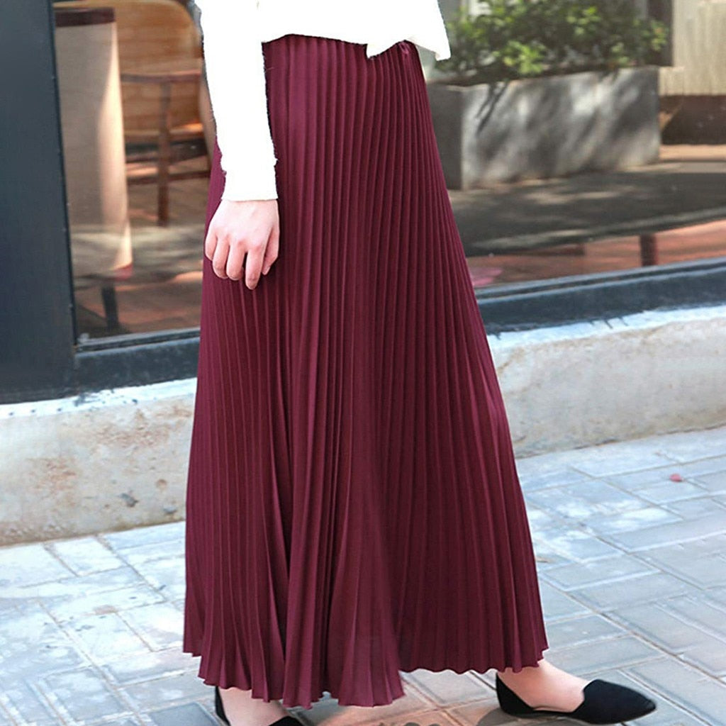 Plisowana Spódnica Maxi