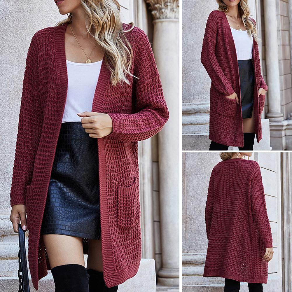 Sweter Kardigan Z Ozdobnym Splotem