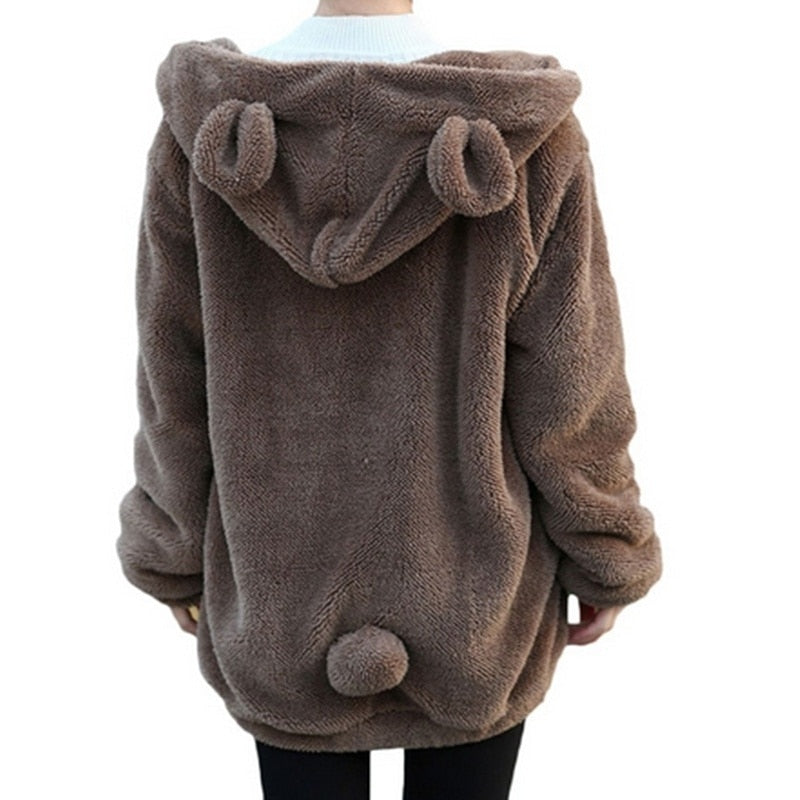 Bluza Polarowa Z Uszami I Ogonkiem