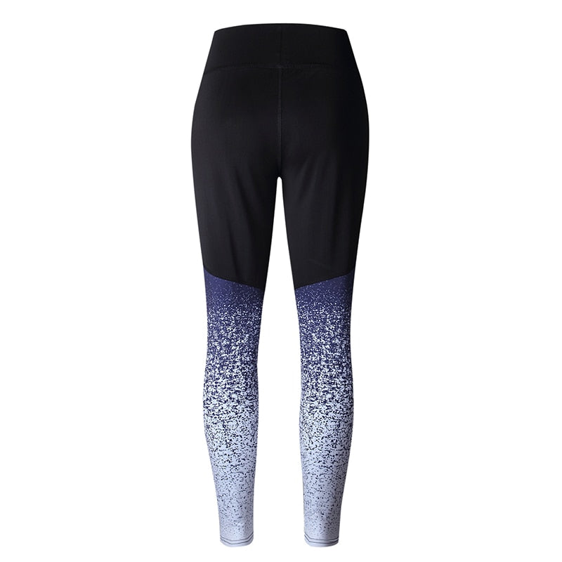 Sportowe Legginsy Z Motywem Ombre