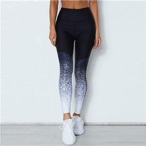 Sportowe Legginsy Z Motywem Ombre