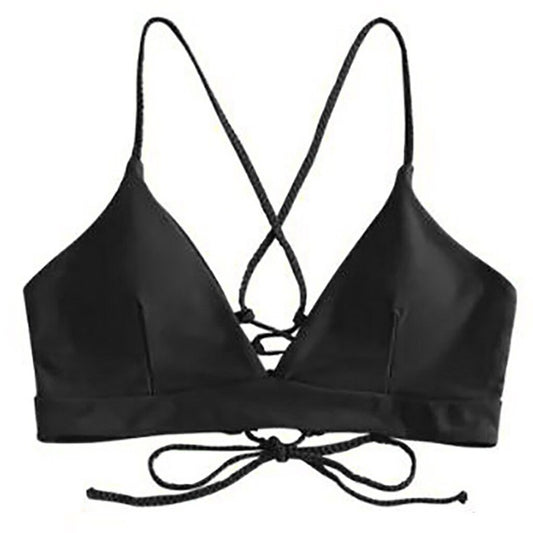 Biustonosz Kąpielowy Bikini Z Ozdobnym Wiązaniem