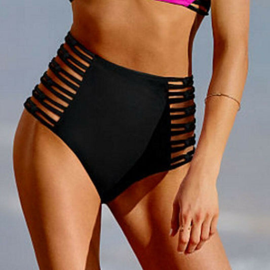 Majtki Z Wysokim Stanem Od Bikini Z Paseczkami