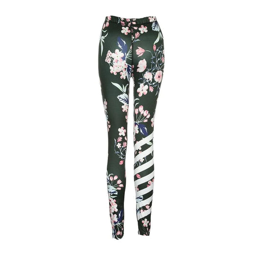 Sportowe Legginsy W Kwiaty